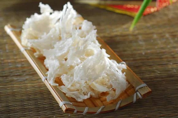Dried White Big Broken Bird Nest