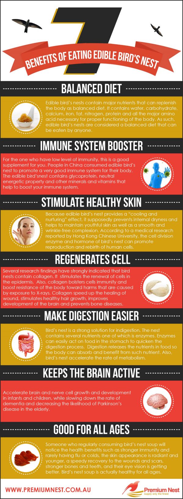 7 Benefits Of Eating Edible Birds Nest Infographic 4127