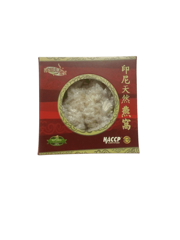 100g small broken white birdnest in box